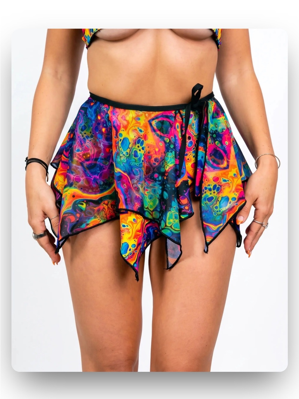 NWT freedom rave wear vivid fairy skirt